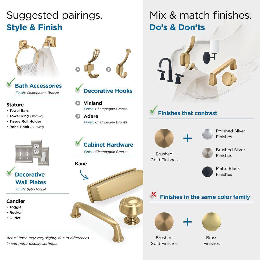 Champagne Bronze 3-3/4" Cabinet Cup Pull with Mounting Hardware