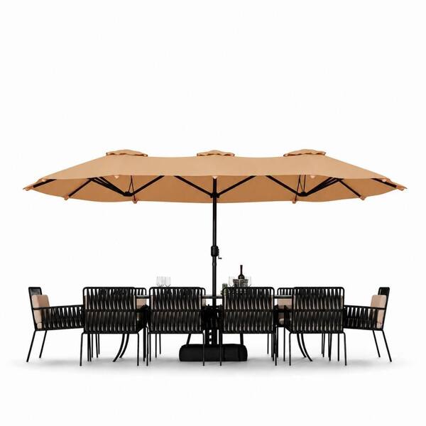 2 piece patio set with umbrella Business & Pleasure Co. The Unrivaled in its size and beauty PURPLE LEAF 16 ft. Round