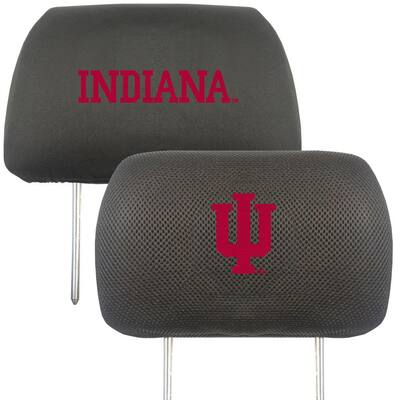 NCAA Indiana University Embroidered Head Rest Covers (2-Pack)