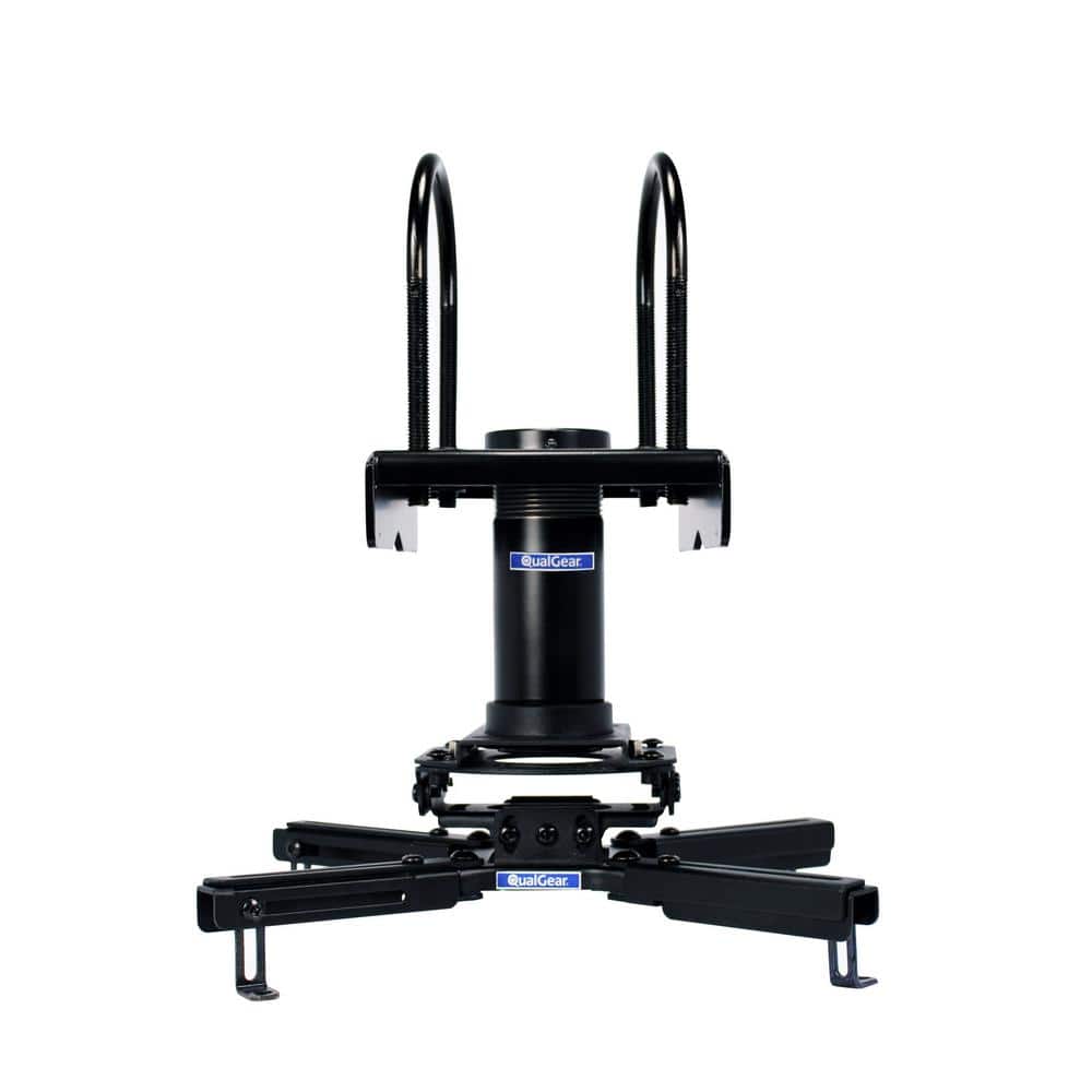 QualGear ProAV Projector Mount Kit with a Truss Ceiling Adapter, 3 in. 1.5 in., Black QGKITTA