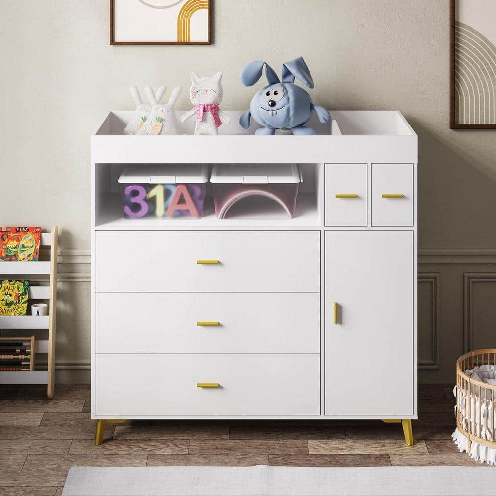 dresser drawers under $100 Maud Modern 6 for Bedroom, 47" Wide Wood Dressers & Chests of Drawers w/Curved Profile Design Ebern Designs Color: Natural Amazon.com: EliteSet Curved 7 Drawer