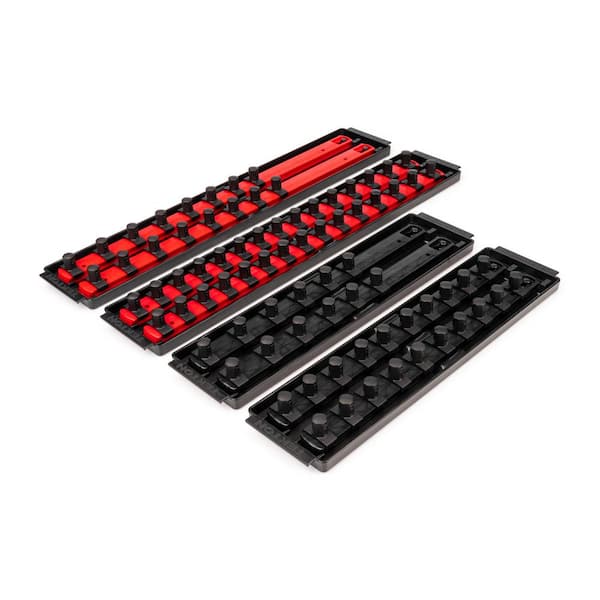 TEKTON 1/2 in. Drive Socket Rail and Tray Set (78-Tool)
