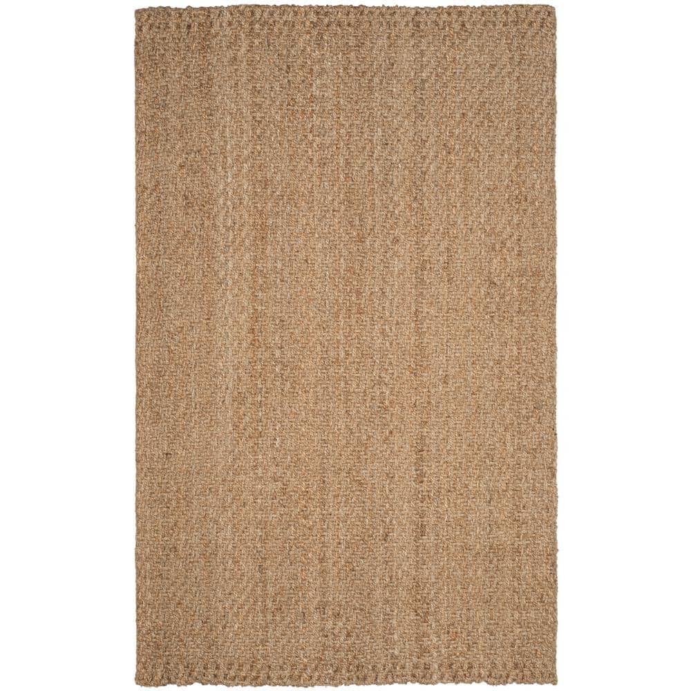 Coastal Charm Black Handwoven Jute 4' x 6' Area Rug