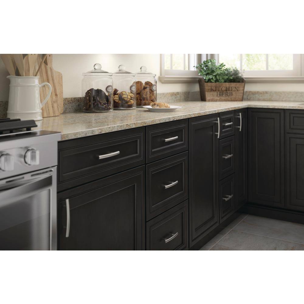 Satin Nickel 3" Arched Cabinet Bar Pull with Mounting Hardware