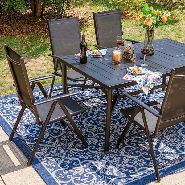 Patio sling dining sets hot sale