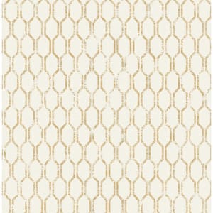 Elodie Gold Geometric Strippable Wallpaper (Covers 56.4 sq. ft.)