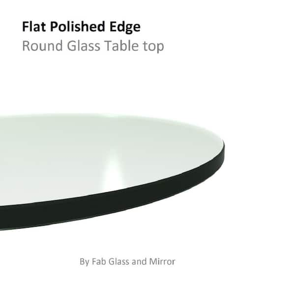 18 round tempered glass table top