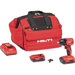 22-Volt SIW 6AT Lithium-Ion Compact Cordless 1/2 in. Brushless Impact Wrench with B22/2.6 Li-ion Battery, Charger & Bag