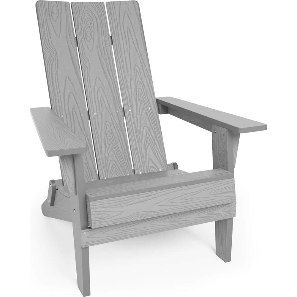 Grey Folding Plastic Outdoor Adirondack Chair price history on PriceWatchPro