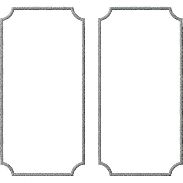 Ekena Millwork 13.35 Sq. Ft. Unfinished Polyurethane Dublin Panel Moulding Kit (Double Panel)