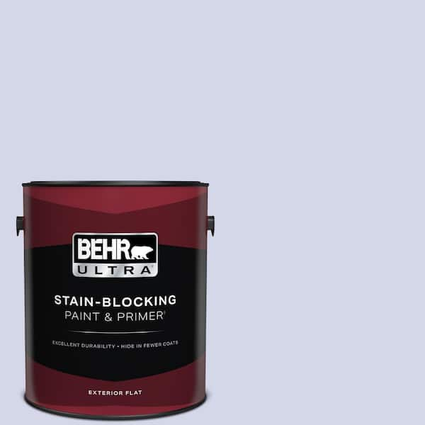 BEHR ULTRA 1 gal. #620A-2 Cheerful Whisper Flat Exterior Paint & Primer