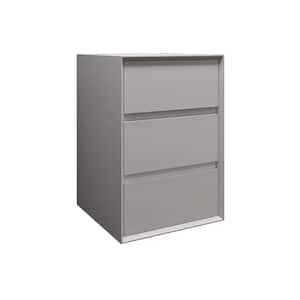 Mia Max 19.5 in. W x 19.6 in. D x 29.5 in. H White Wall Floating Linen Cabinet in Gloss White, Scratch Resistant Surface