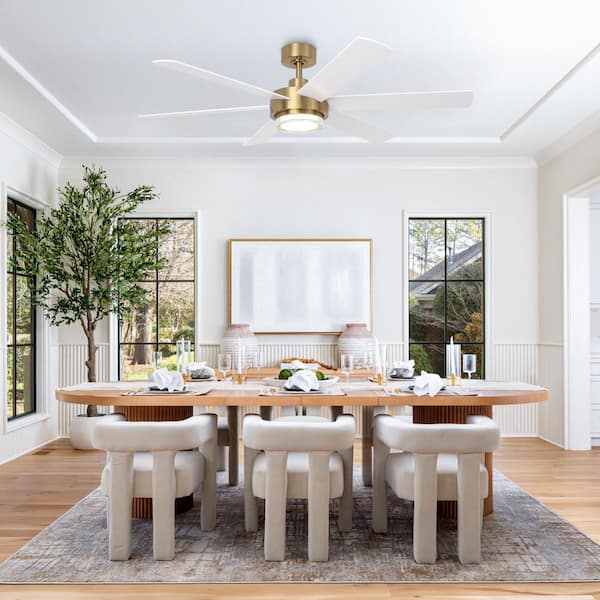 w#bdq♡ Parrot Uncle 54 in. Indoor Integrated LED Gold Dimmable