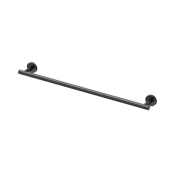 Gatco Sky 24 in. Wall Mounted Single Towel Bar in Matte Black