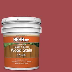 5 gal. #ICC-107 Crimson Solid Color House and Fence Exterior Wood Stain