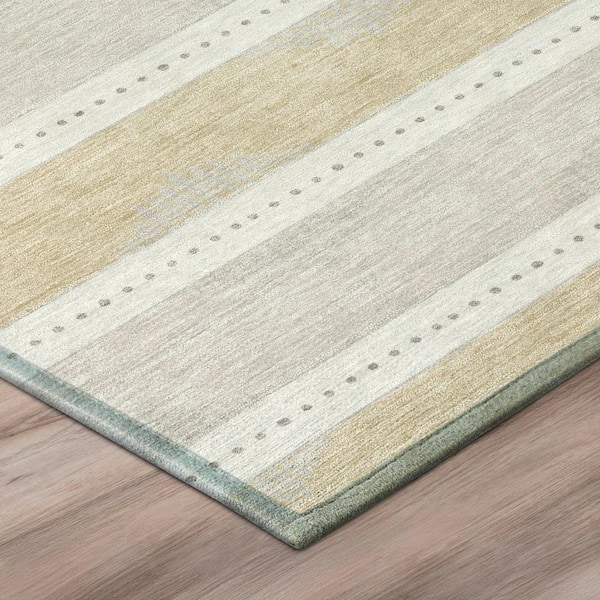 Chantille Machine Washable Indoor/Outdoor Abstract ACN3067 Ivory 10 ft. x 14 ft. Area Rug
