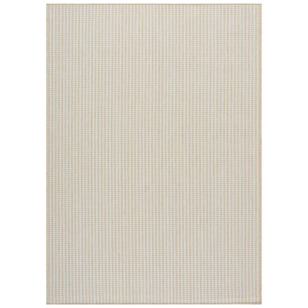 Terrace Beige/Ivory 9 ft. x 12 ft. Geometric Striped Indoor/Outdoor Area Rug price history on PriceWatchPro