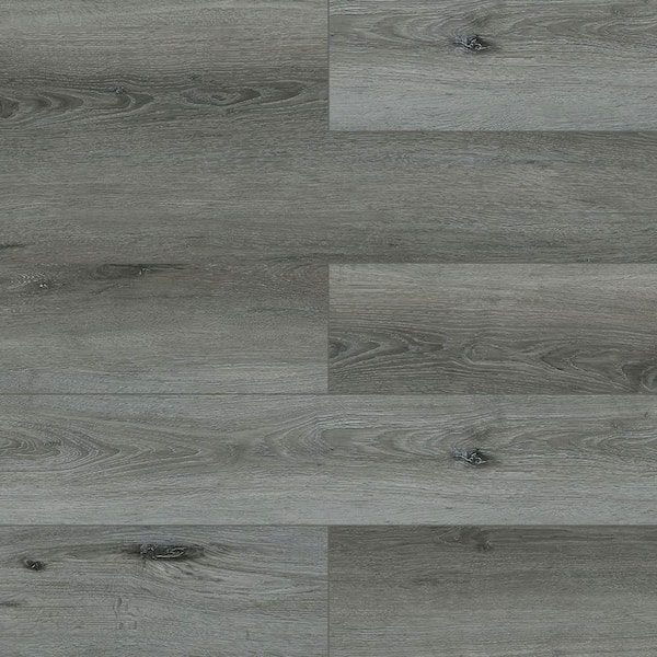 Antique Gray 20-MIL x 7.17 in. W x 48 in. L Click Lock Waterproof SPC Luxury Vinyl Plank Flooring (23.9 sq. ft. / case)
