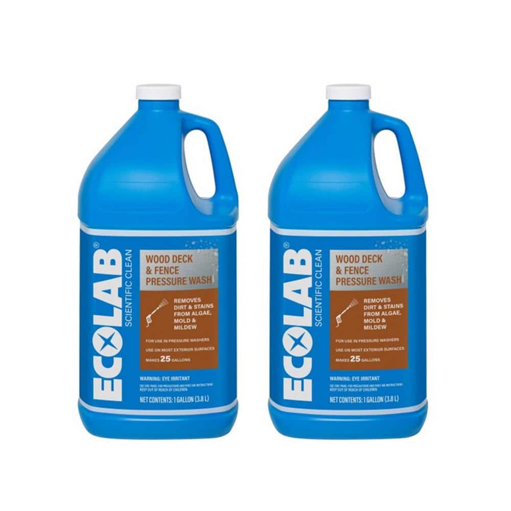 1 Gal. Wood Deck and Fence Pressure Wash Concentrate Outdoor Cleaner (2-Pac