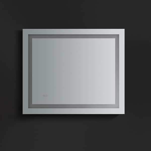 Fresca Santo 48 in. W x 36 in. H Frameless Rectangular LED Light 