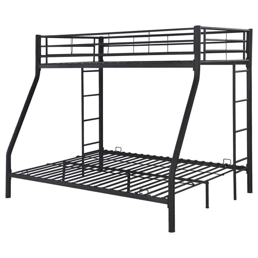 Coaster Hayward Black Twin Over Full Bunk Bed 460062B - The Home Depot