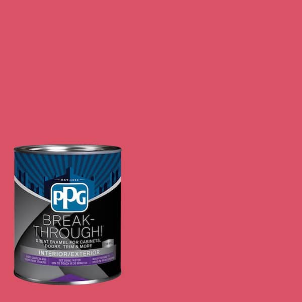 1 qt. PPG1185-6 Cranberry Splash Semi-Gloss Door, Trim & Cabinet Paint