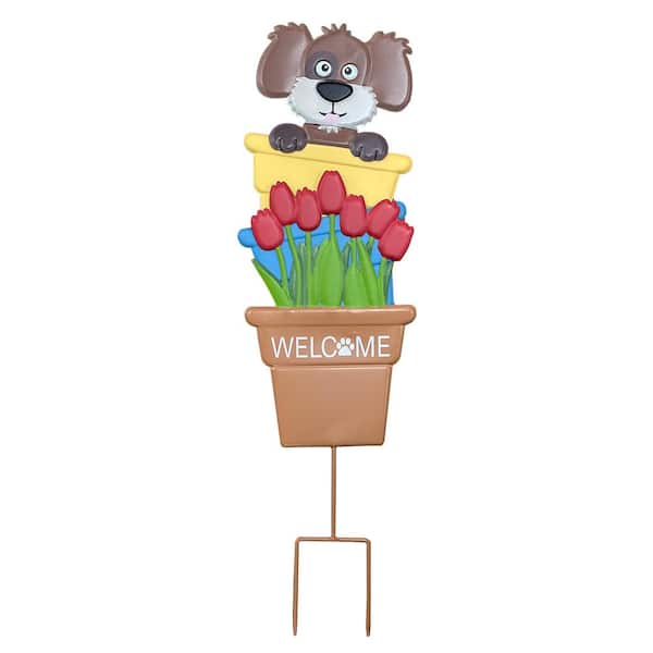 PRIVATE BRAND UNBRANDED 33in Yard Art-Dog Welcome