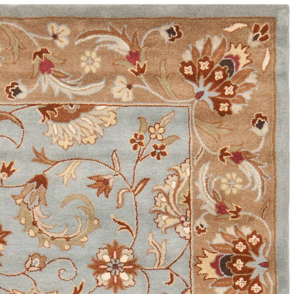 Heritage Blue and Beige Hand-Tufted Wool 9' x 12' Rug