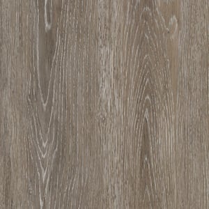 Brushed Oak Taupe 4 MIL x 6 in. W x 36 in. L Grip Strip Water Resistant Luxury Vinyl Plank Flooring (480 sqft/pallet)