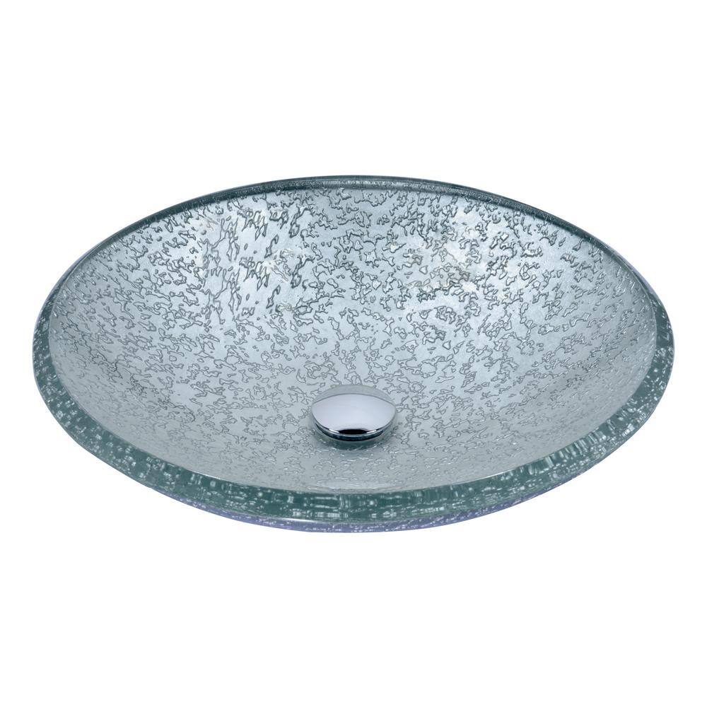 ANZZI Jonas Vessel Sink in Clear Glass S247-blue - The Home Depot