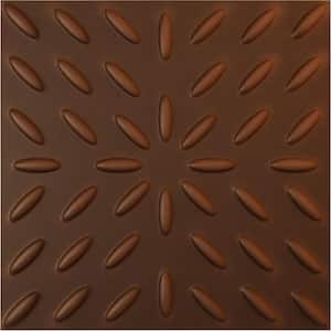 19 5/8 in. x 19 5/8 in. Blaze EnduraWall Decorative 3D Wall Panel, Aged Metallic Rust (12-Pack for 32.04 Sq. Ft.)