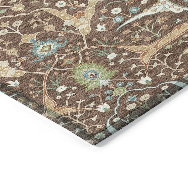 Chantille Machine Washable Indoor/Outdoor Abstract ACN2250 Brown 1 ft. 8 in. x 2 ft. 6 in. Accent Rug