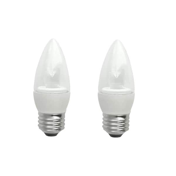 TCP 40W Equivalent Daylight Blunt Tip Medium Base Deco LED Light Bulb (2-Pack)