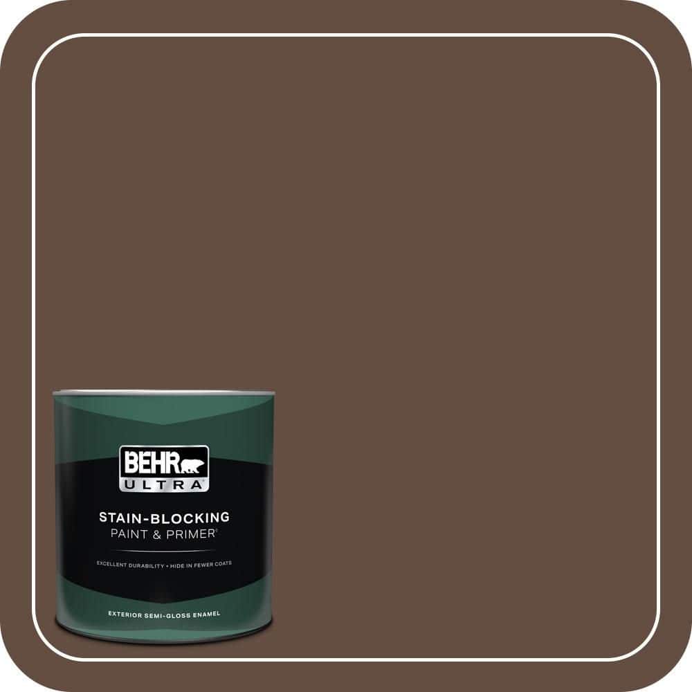 1 qt. #S-G-760 Chocolate Coco Semi-Gloss Enamel Exterior Paint & Primer price history on PriceWatchPro