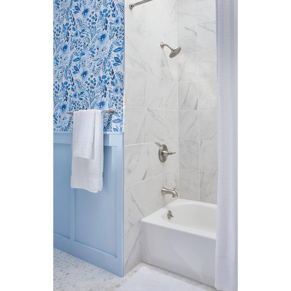 Brushed Nickel Wall Mounted Tub and Shower Trim Kit