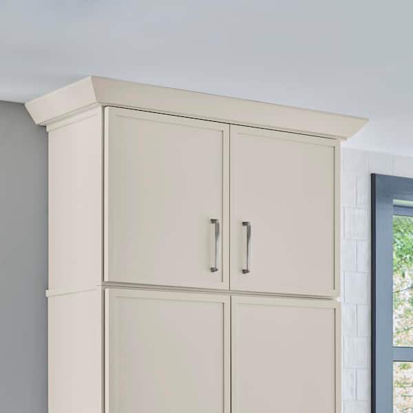 Leyton 30 in. W x 15 in. D x 24 in. H Ready to Assemble Plywood Slim Shaker Wall Bridge Kitchen Cabinet in Antique White