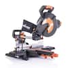 15 Amp 10 in. Dual Bevel Sliding Miter Saw with Laser Guide, Dust Bag, 13  ft. Power Cord, and 28-T Multi-Material Blade