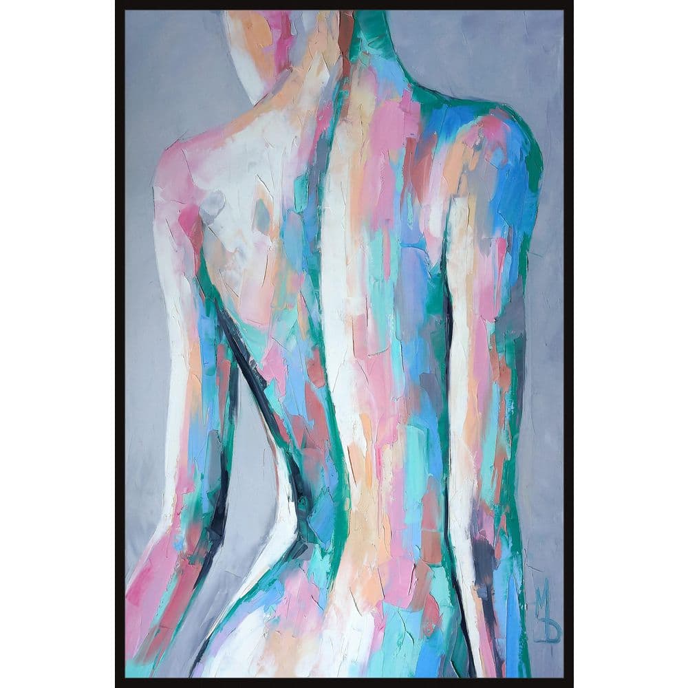 Be Bold by Marmont Hill Floater Framed Canvas People Art Print 45 in. x 30 