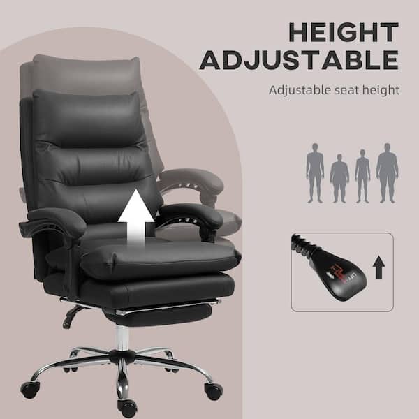 Vinsetto Massage Office Chair, Computer Desk Chair, Heated Reclining Chair with Footrest, Microfiber, Black 921-674V80BK - The Home Depot Vinsetto Massage Office Chair, Computer Desk Chair, Heated Reclining Chair with Footrest, Microfiber, Black 921-674V80BK - The Home Depot