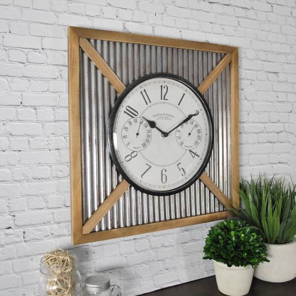 FirsTime 16 in. Barn Outdoor Wall Clock