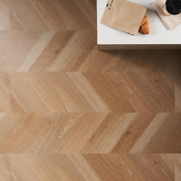 Stacy Garcia Chic Chevron 20 MIL Bear 12 in. x 48 in. Click Lock Waterproof Luxury Vinyl Flooring (24.03 Sq. Ft./Case)