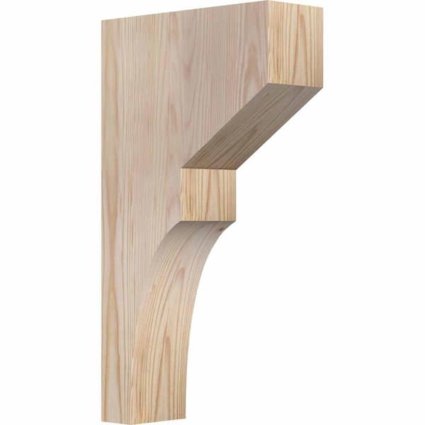Ekena Millwork 3-1/2 in. x 10 in. x 18 in. Douglas Fir Monterey Smooth Corbel
