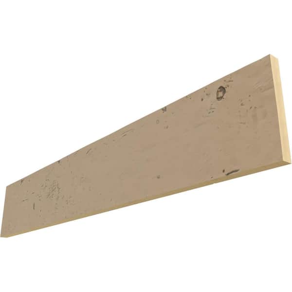 Ekena Millwork Endura Thane 1 in. H x 10 in. W x 8 ft. L Knotty Pine Almond Faux Wood Beam Plank