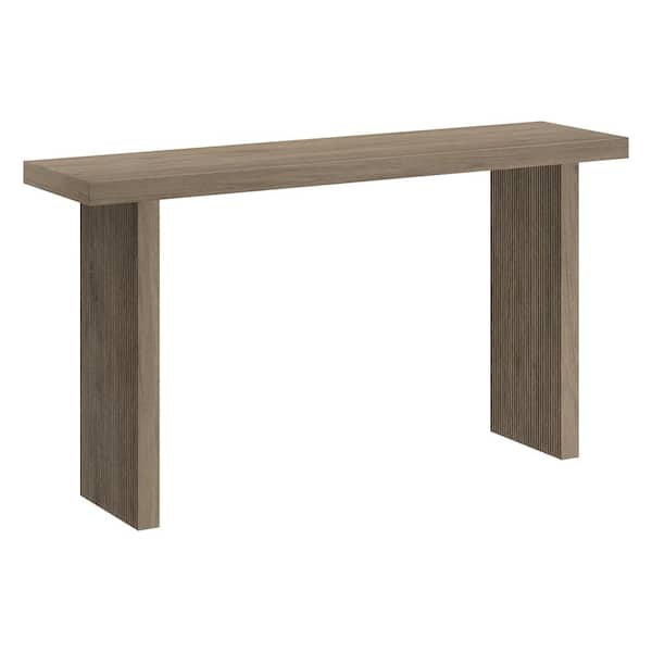 Meyer&Cross Soren 55 in. Antiqued Gray Oak Rectangle MDF Top Console Table