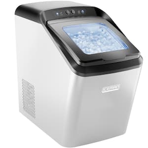 Countertop Nugget Ice Machine, Waterline Compatible, Creates Batch of Ice in 20 Min, Holds 3 lb. of Ice