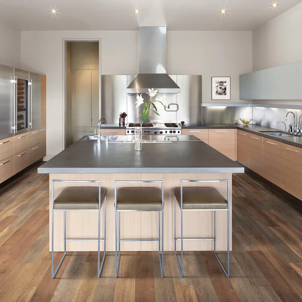 Take Home Sample - Elite  Lowland Forest Oak 20 Mil T x 7 in. W x 8 in. L Click Lock Waterproof Lux Vinyl Plank Flooring