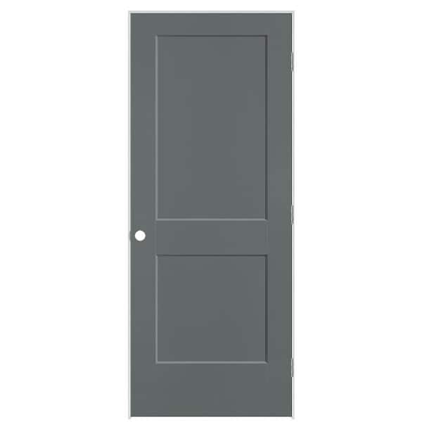 Masonite 32 in. x 80 in. 2-Panel Logan Left-Hand Hollow Core Cordite Molded Composite Single Prehung Interior Door