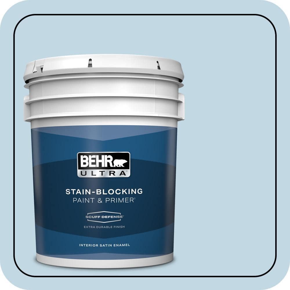 5 gal. #S500-1 Distant Shore Extra Durable Satin Enamel Interior Paint & Primer price history on PriceWatchPro