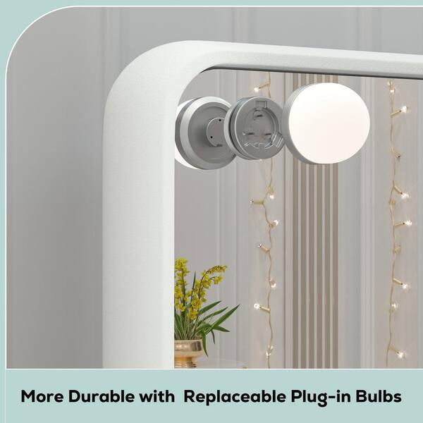 SHOPLED Hollywood Vanity Mirror Light – Ultra-Bright Dimmable LED Makeup Strip With Touch Control, 6000K Daylight White, IP44 Waterproof For Bathroom & Selfies (Mirror Not Included)