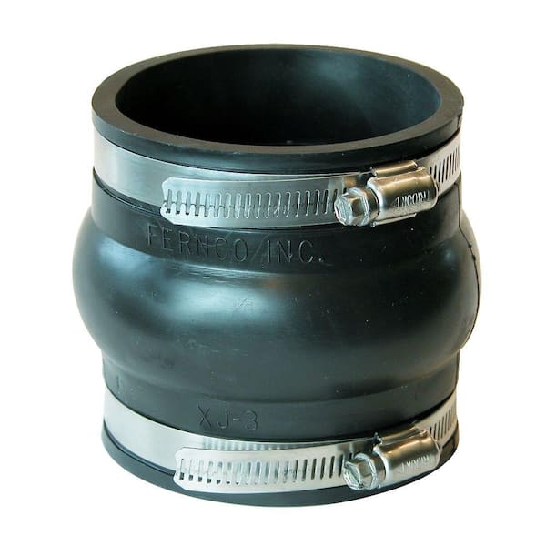Fernco 3 in. x 3 in. PVC Mechanical Flexible Expansion Coupling